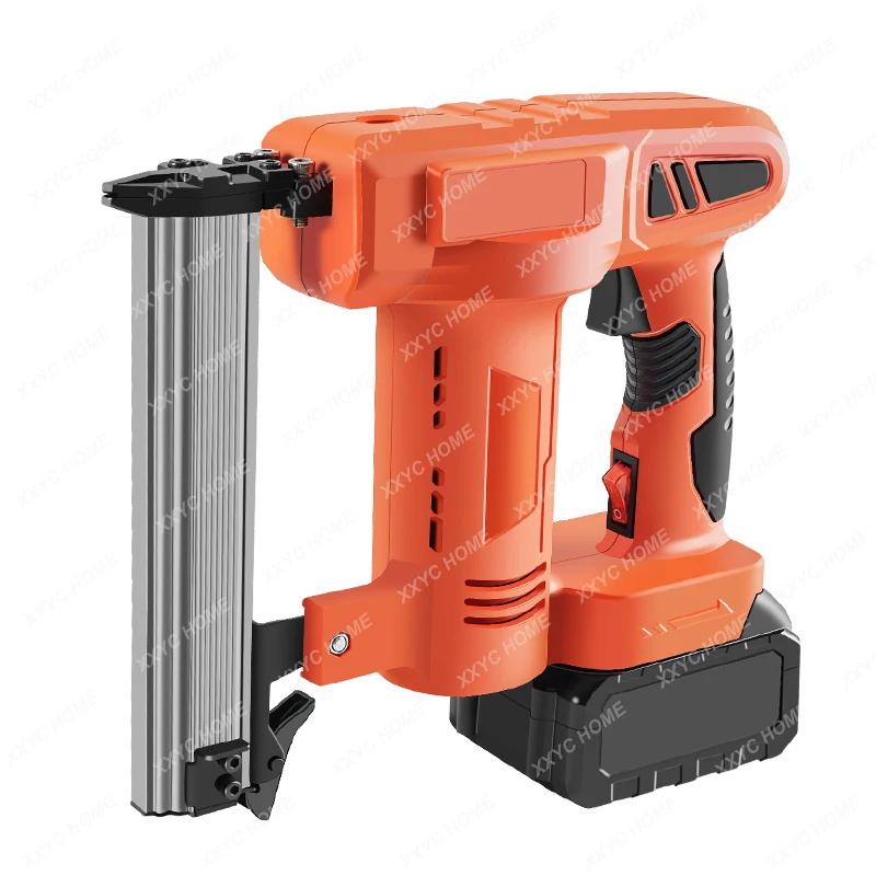 

Rechargeable Staple Gun Straight Nail Gun Woodworking Fast Non-Nail Door Hoy U-Type Pneumatic Strip Nail Gun