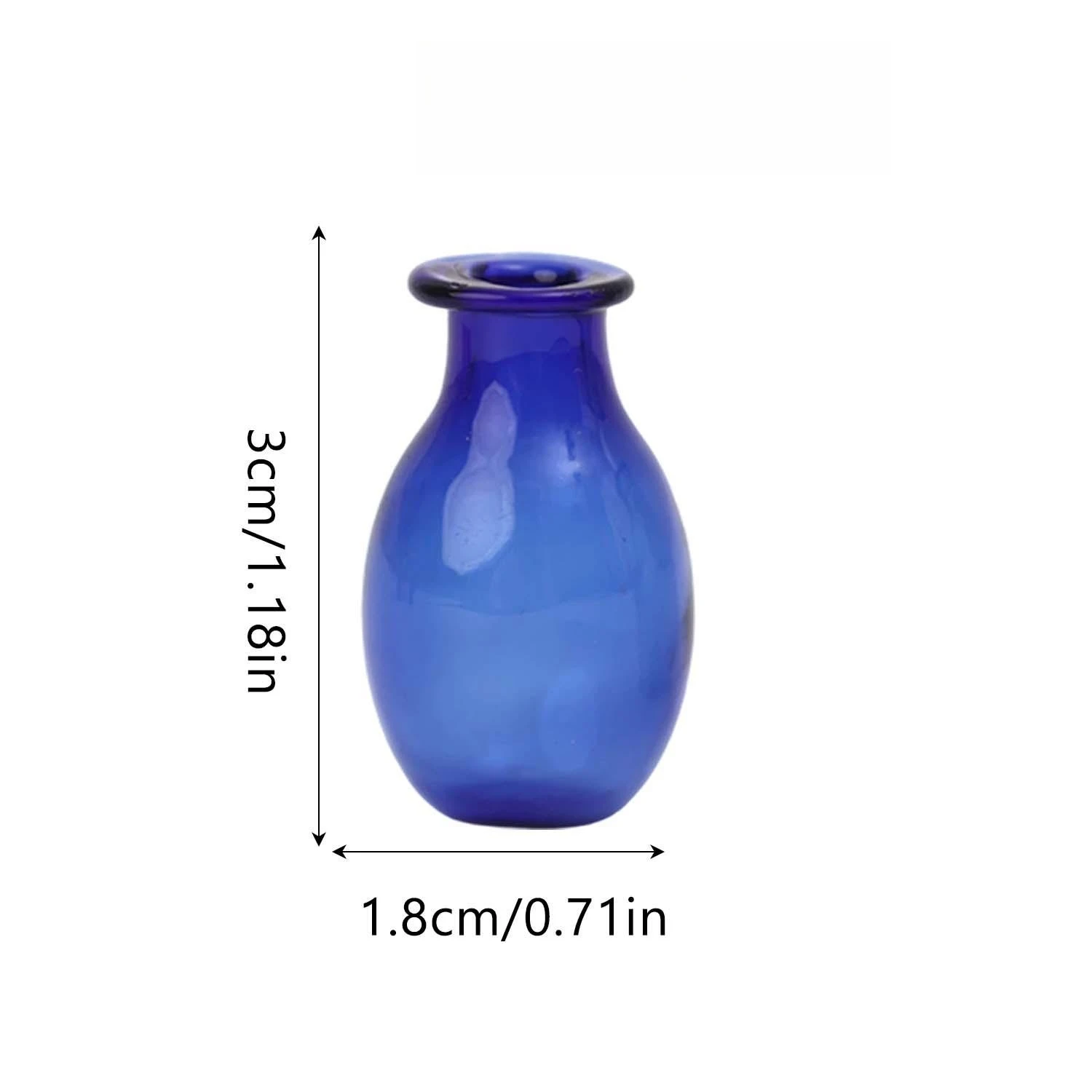 Mini Glass Vase Set - Creative DIY Thumb-Sized Ornaments for Flower Arrangements and Home Decor