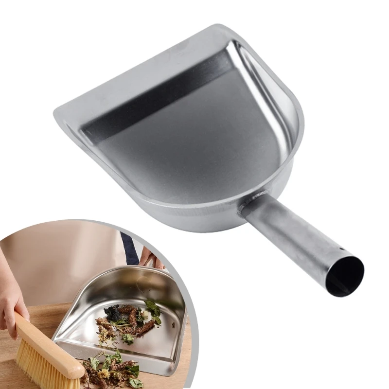 Durable Stainless Steel Countertop Dustpan Easy to Clean Edges and Gaps Cleaning Shovel for Home Desktop Wholesale 6
