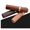 Wooden Toothpick Holder Pearwood Wood Capsule Bucket Box Hiking Portable Toothpick Needle Holder Handmade Ebony Storage Box 5