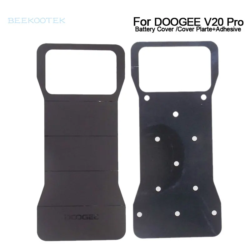 DOOGEE V20 Pro 스마트 폰용 접착제가있는 새로운 오리지널 DOOGEE V20 Pro 배터리 커버 백 케이스 하우징 유리 커버 플레이트