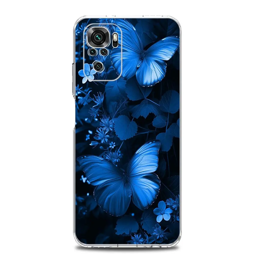 Clear Soft TPU Phone Case with Butterfly Design