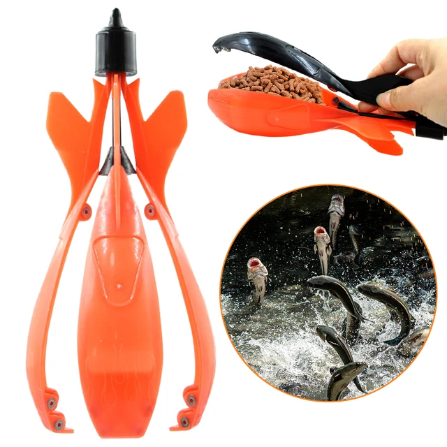 Fishing Spomb Rocket Shape Spod Fishing Feeder Float Bait Holder