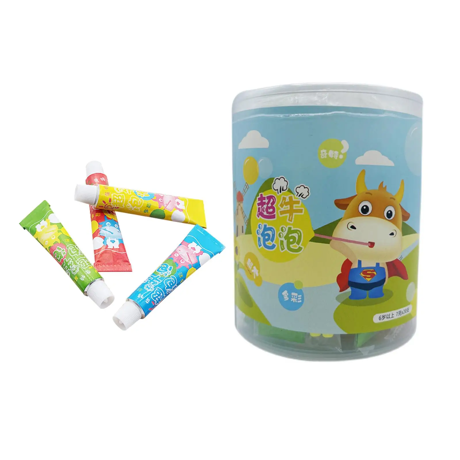 20Pcs Blow Bubbles Toys Removable Assorted Colors Magic Balloon Glue for Birthday 3