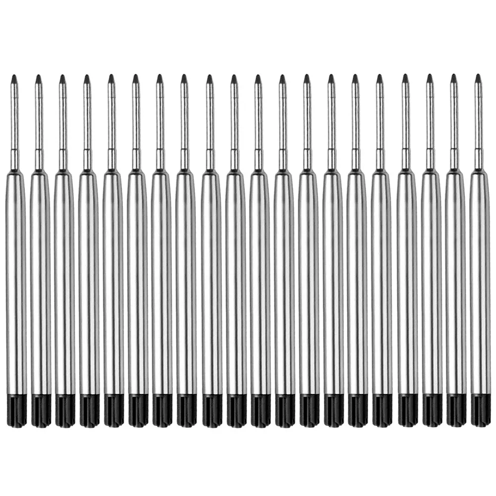 젤 펜용 20Pcs 잉크 리필 1Mm 파인 팁 자유로운 흐름의 부드러운 필기감 이상적인 학습 사무실 미술 프로젝트 젤 잉크 펜 용품