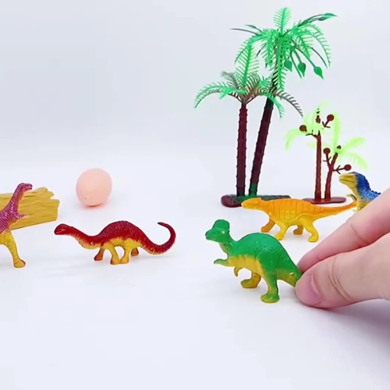 39 ピース/ロットミニ恐竜フィギュアモデル子供の知育玩具小さな