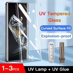 Premium UV Tempered Glass Screen Protector - Full Cover Glue Curing Film (1 - 3 Pack) - 3PCS (OnePlus 12 R)