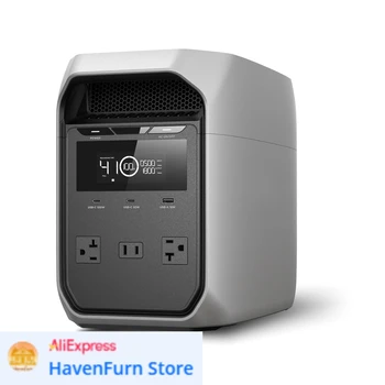 Portable Power Station Delta 3 Classic, 1024Wh LiFePO4 Battery, 1800W AC/100W USB-C Output, 1 Hr Fast Charge 1