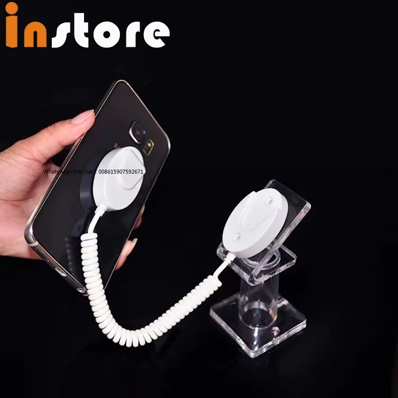 20 Pcs Retractable Cellphone Security Display Stand Holder Anti-Theft Mobile Phone Pull Cable Stand