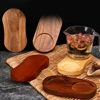 Pepper Mill Tray Bamboo Tea Tray Salt Pepper Shaker Stand Tray Wood Kitchen Storage Holder Bamboo Wood Pot Tray Kitchen Tools 1
