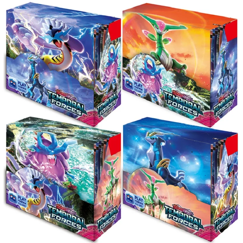 포켓몬 TCG: Temporal Forces 부스터, 옵시딤 불꽃 패러독스 리프트 디스플레이, 포켓몬 카드, 어린이 장난감, 스페인어, 프랑스어, 스페인어