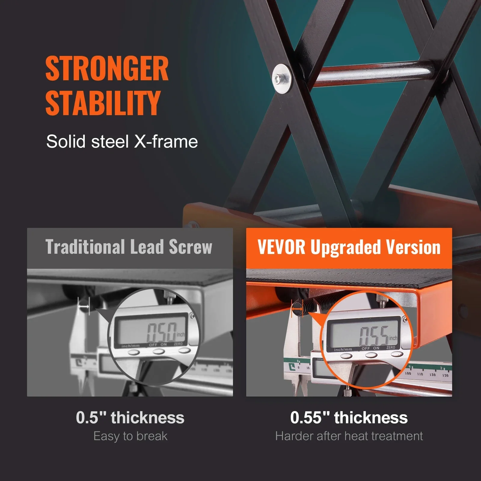 Motorcycle Lift VEVOR Motorcycle Lift 1100 LBS Capacity Motorcycle Scissor Lift Jack with Wide Deck & Safety Pin for Bikes Motorcycles