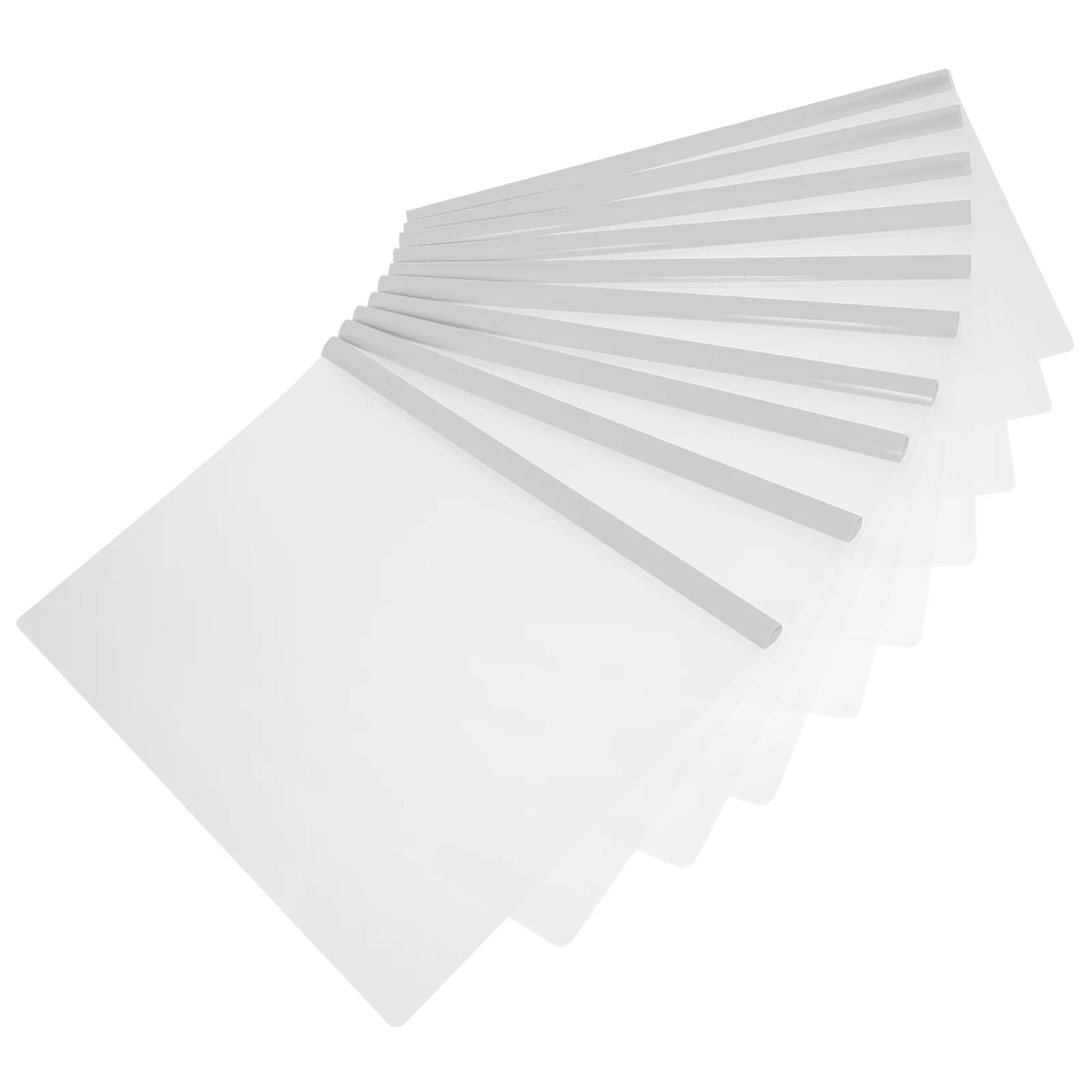 

10 Pcs Binder Clip Clear Folder Manager Paper Document Organizer Folders White Report