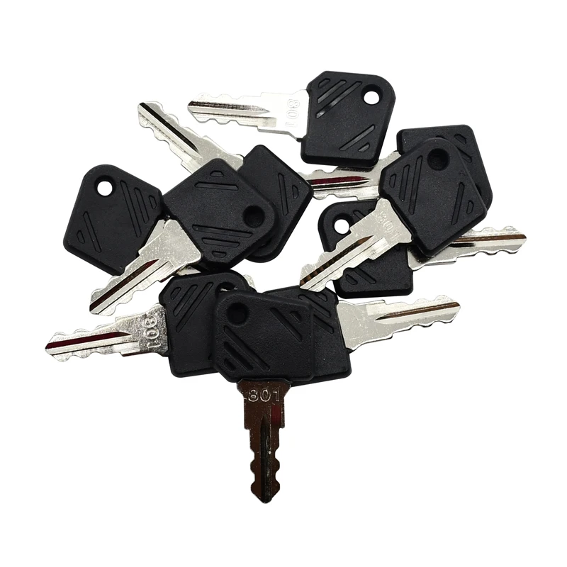 New Ignition Key 0009730419 10 PCS 0009701304 Compatible With Linde Key Forklift High Lift Truck Ant 801