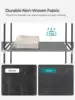 SONGMICS Portable Closet, Wardrobe Closet Organizer with Cover, 4 Hanging Rods and Shelves, 4 Side Pockets 4