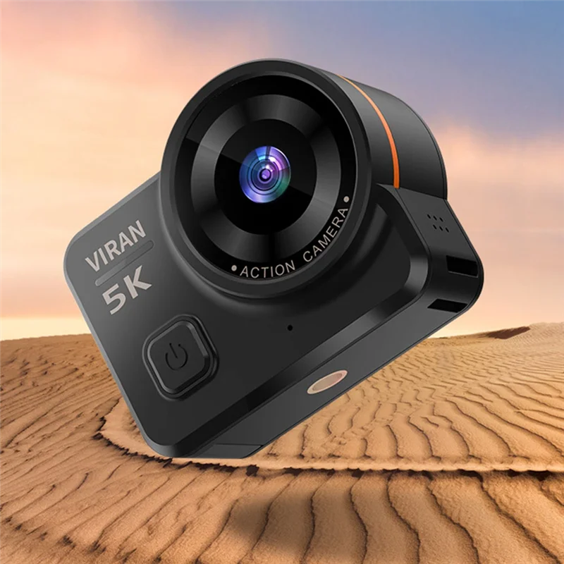 ABKI-VIRAN V10 5K Action Camera Electronic Image Stabilization 2 Inch Touch Screen Waterproof Video Camera Motion Detection Dash