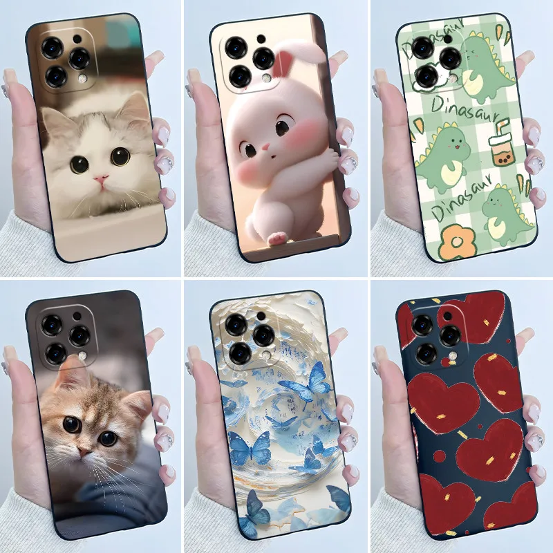 Adorable Cartoon Soft Silicone Protective Phone Case Cover