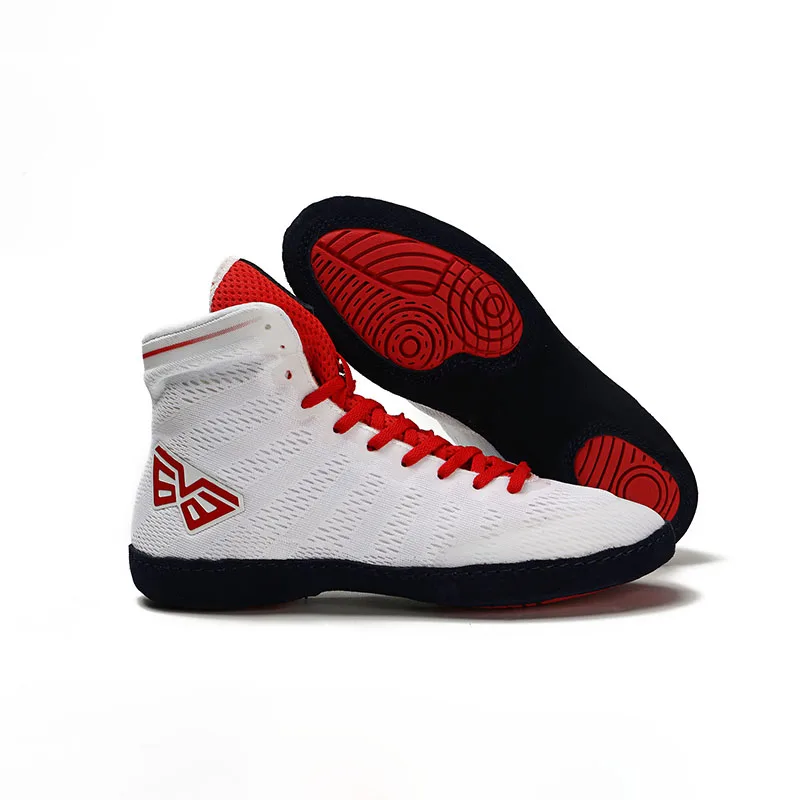 Wrestling Shoes Male Boxing Shoes Fighting Sanda Strength High Top Shoes Light Fighting Boots Weightlifting shoe Sneakers