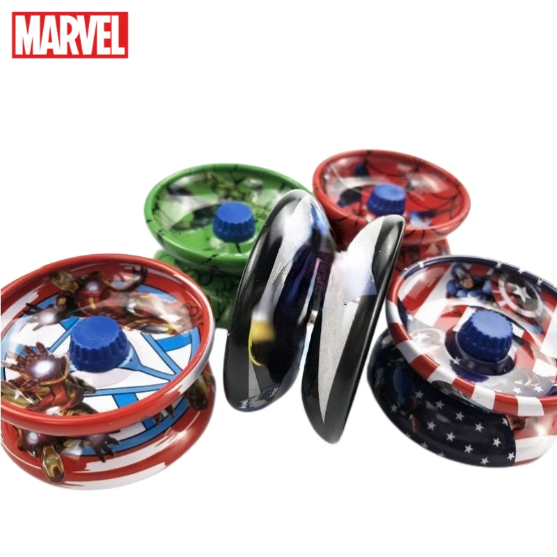 

Marvel Spiderman Iron Man Hulk Captain America Anime Peripheral Cartoon Sleepable Rotation Yo-Yo Children's Toy Gift Wholesale