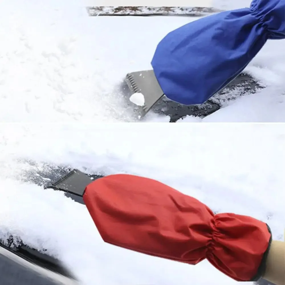 Car Ice Scraper Snow Scraper Removal Glove Cloth Cleaning Snow Shovel Ice Scraper Tool For Auto Window Outdoor Snow Shovel images - 6