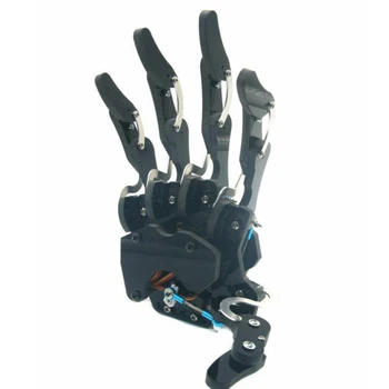 Mano Robotica a 5 Gradi di Libertà Destra/Sinistra con Dita Servo, Pinza e Griffe per Raspberry Pi, Arduino e Kit Robot Fai-da-te