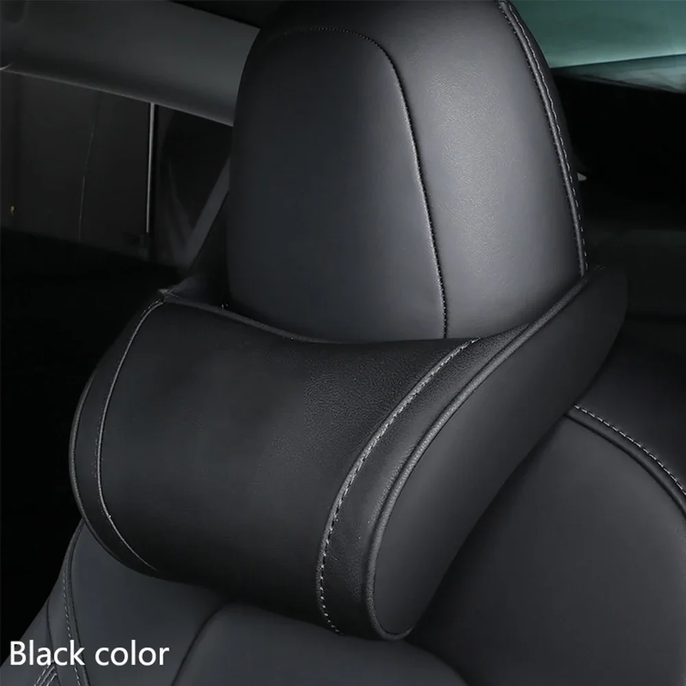 Car Headrest Neck Pillow Automobile Seat Support Accessories For Tesla Model 3 Y X S