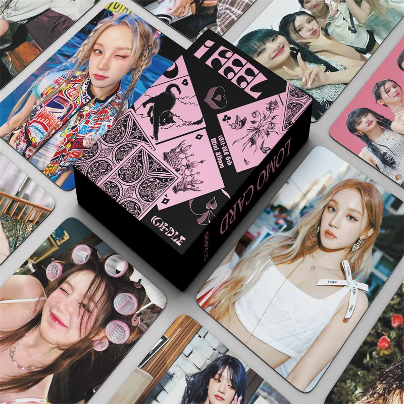 55PCS Gidle New Album Nxde Lomo Card World Tour Photocards I Never