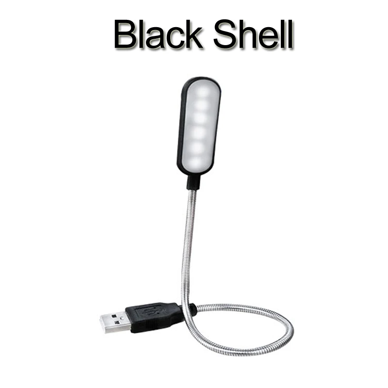 Flexible USB Book Lights DC5V Mini Portable Table Lamp USB Reading