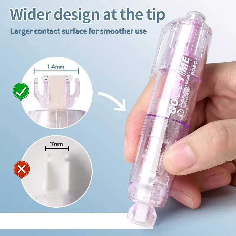 Cute Korean Correction Tape for Students Whiteout Roller Pen Eraser School Supplies Stationery Office Writing Tool Durable Gift