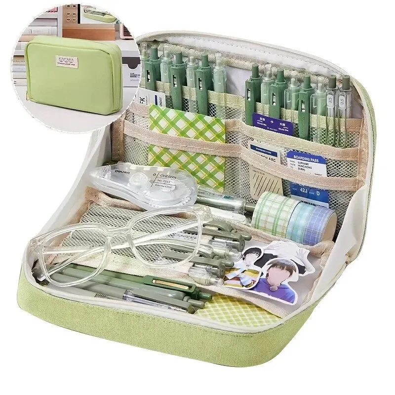 حقيبة أقلام رصاص كاواي ، حقيبة أقلام بسعة كبيرة ،...