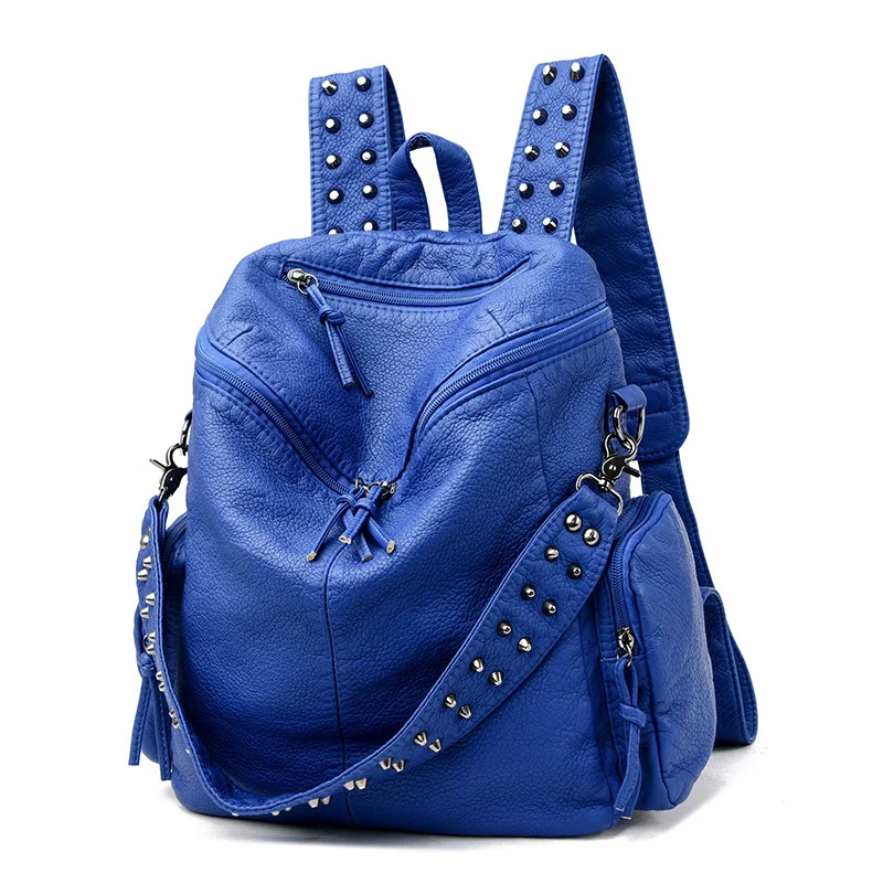 

Backpacks for Women Soft Leather Daypack Luxury Quality mochilas Anti-theft Travel Bag Large School Bag