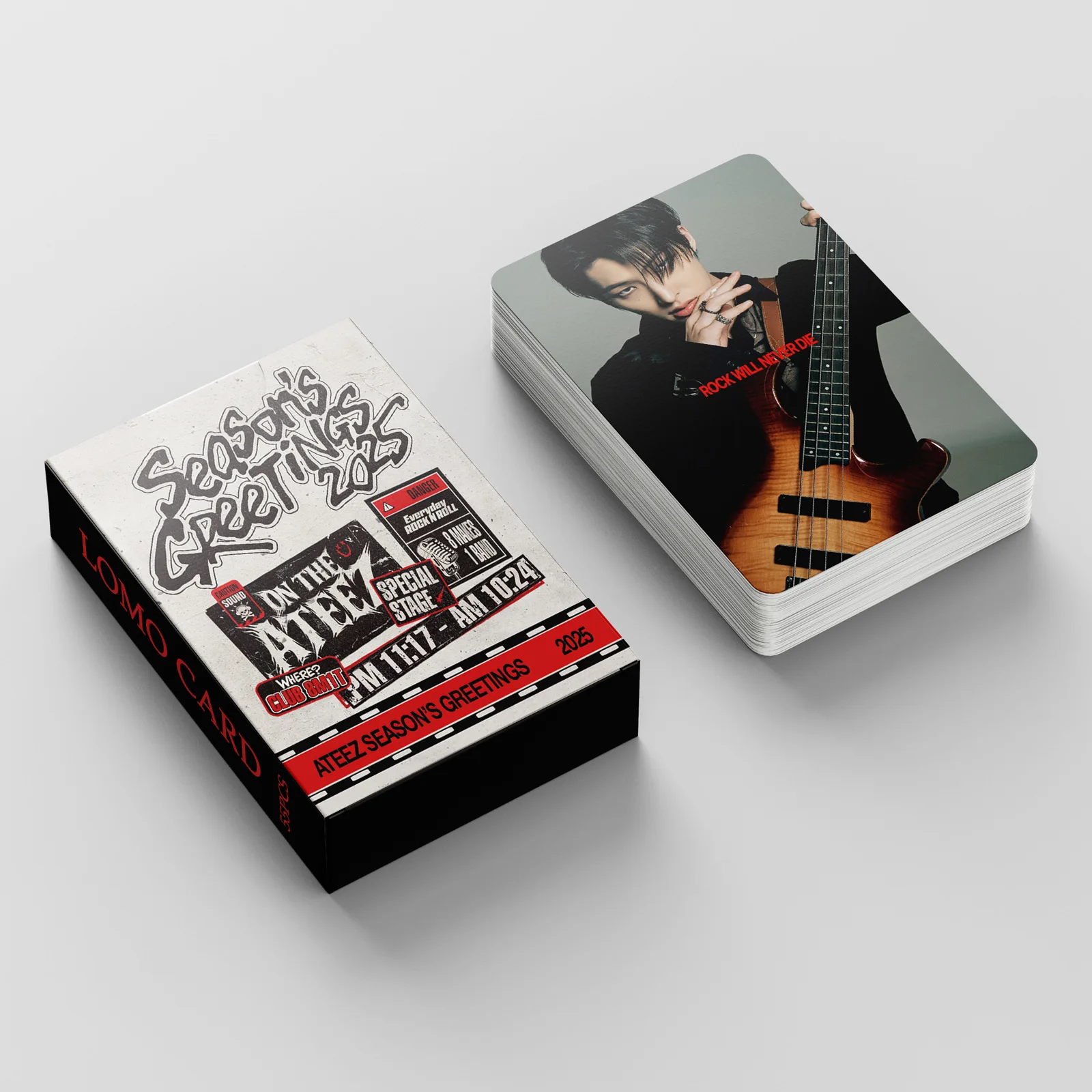 55Pcs/Set Kpop ATEEZ SEASON&rsquo;S GREETINGS Lomo Card Postcards Photocard Fans Collection Gifts