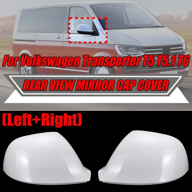 Glossy White/Black Car Rear View Side Mirror Cover Cap Replacement For VW  For Volkswagen For Transporter T5 T5.1 T6 7E1857527F - AliExpress