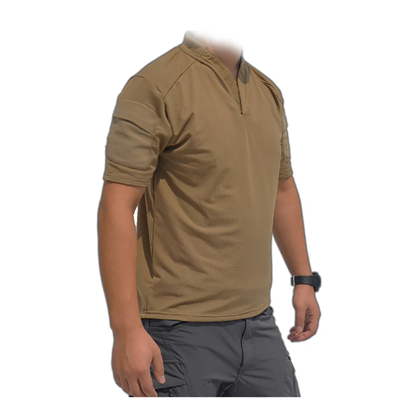 Sport T Shirt POA001 Tactical CAG Styling T-shirt Outdoor Mini Dry Short Sleeve Polo Collar Camo Summer T-shirt