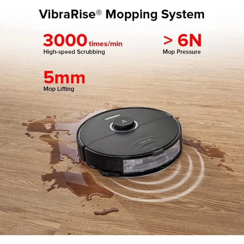 roborock S8+ Robot Vacuum,Sonic Mop with Self-Empty Dock,Stores up to 60-Days Dust,Auto Lifting Mop,Ultrasonic Carpet Detection