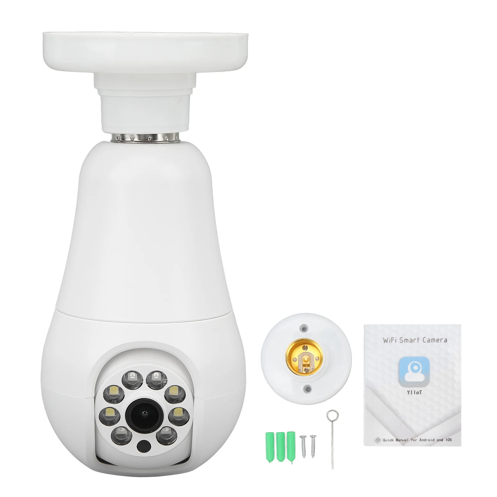 WiFi Light Bulb Camera Motion Detection Light Bulb Camera for Home