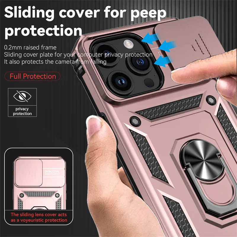 For Apple iPhone 15 Pro Max Cases Ring KickStand Funda Capa Coque Cover For iPhone  15 14 1312 Pro Max Case For Apple 15 Pro Max - AliExpress