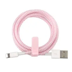 1.4M Cable Winder wire Protection Case Data Line Protection Spring Rope twine For iPhone Android USB Cover
