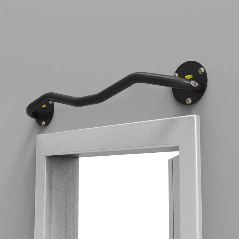 Horizontal Bar Wall-Mounted Pull Up Training Bar with Handle 200kg Indoor Exercise Fitness Equipment Workout Chin Push Up
