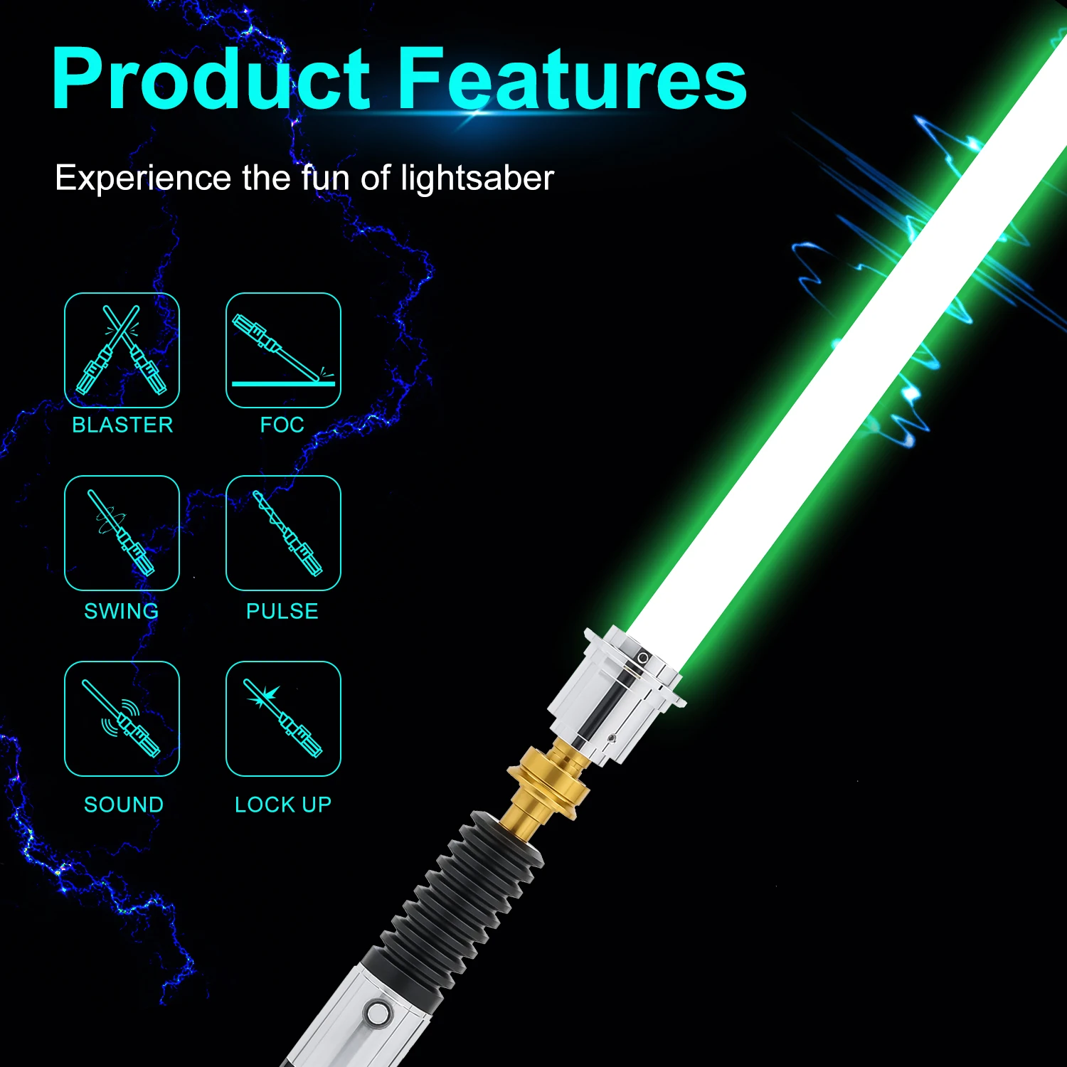 TXQSABER Obiwan Kenobi Lightsaber Neo Pixel SNV4 Proffie