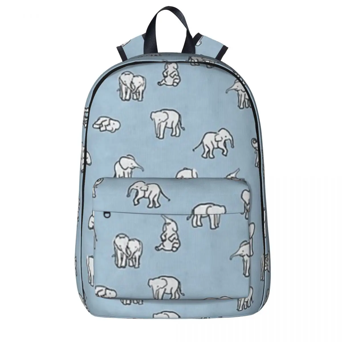 

Indian Baby Elephants In Baby Blue Backpack Boy Girl Bookbag Students School Bag Kids Rucksack Travel Rucksack Shoulder Bag
