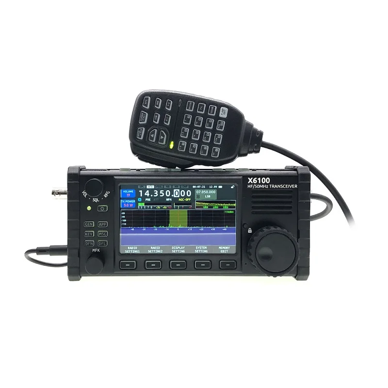 Xiegu X6100 Hf/50Mhz All Mode Transceiver Port Shortwave Radio Sdr Transceiver With Antenna Tuner Built-In Standing Wave Scanner