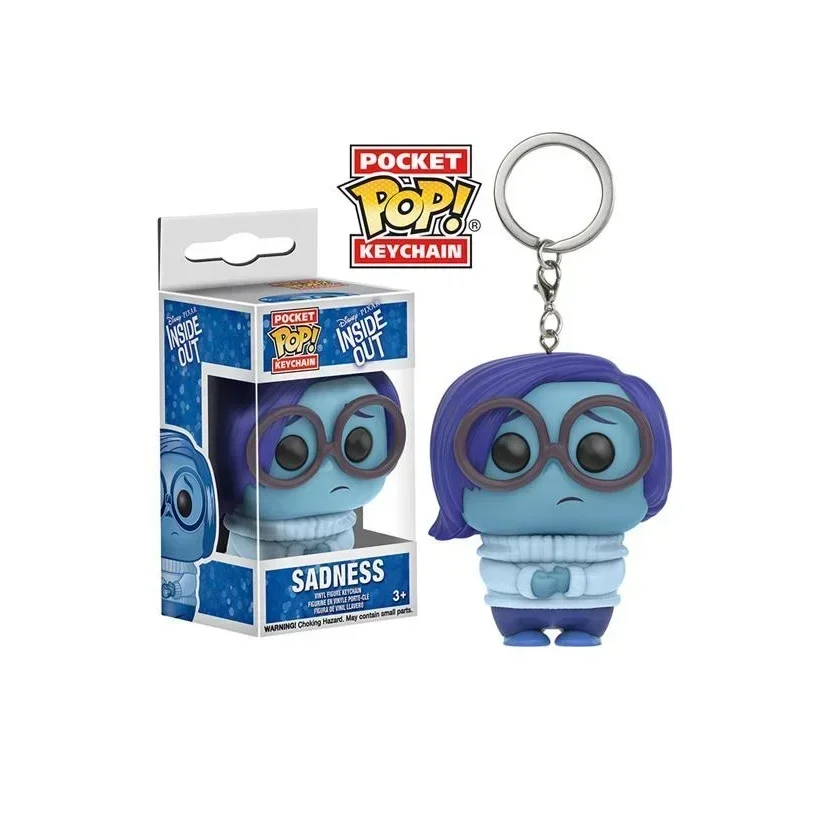 thumbnail image 4 of Funko Pop INSIDE OUT SANDNESS Llavero de bolsillo Juguete de acción Figuras de juguete Llavero Muñeca Coche Bolso Llavero Colgante Juguete, 4 of 4