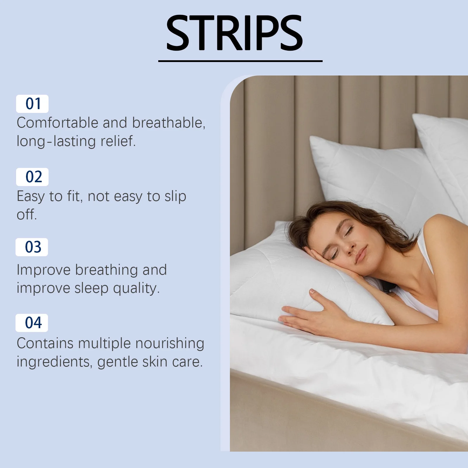 Better Breathing Nasal Strips Reduce Snoring Relieve Nasal Congestion Discomfort Preventing Sleep Apnea Ventilation Nose Patches
