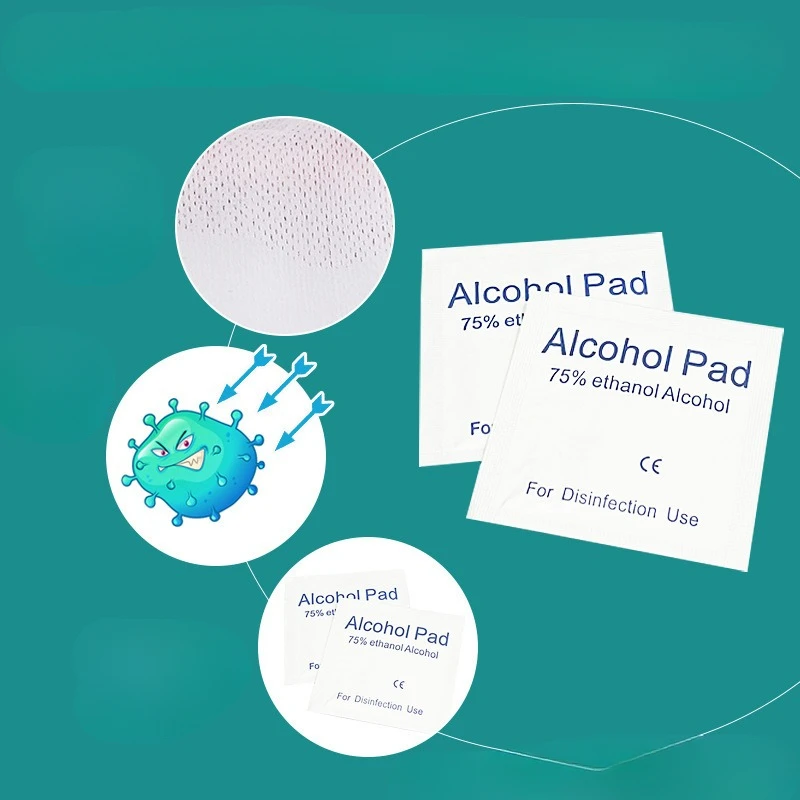 Portable individually packaged 75% alcohol cleaning wipes, suitable for mobile phones, tableware,public handrails, nails,toilets 5