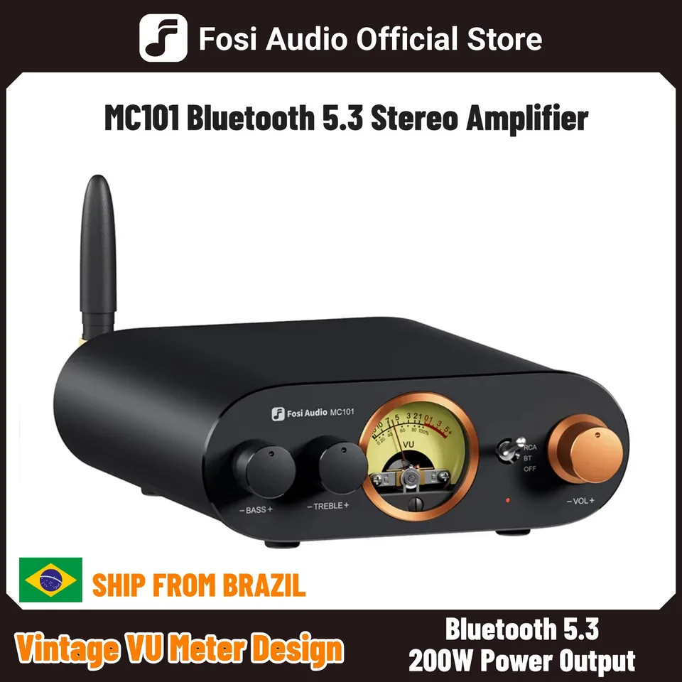Fosi Audio MC101 Bluetooth Stereo Amplifier Home Audio Mini Amp