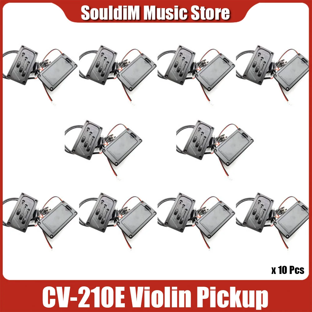 

10set Electric Violin Fiddle Pickup Adjustable Bridge Saddle Pickup Piezo CV-210E Violin Accessories