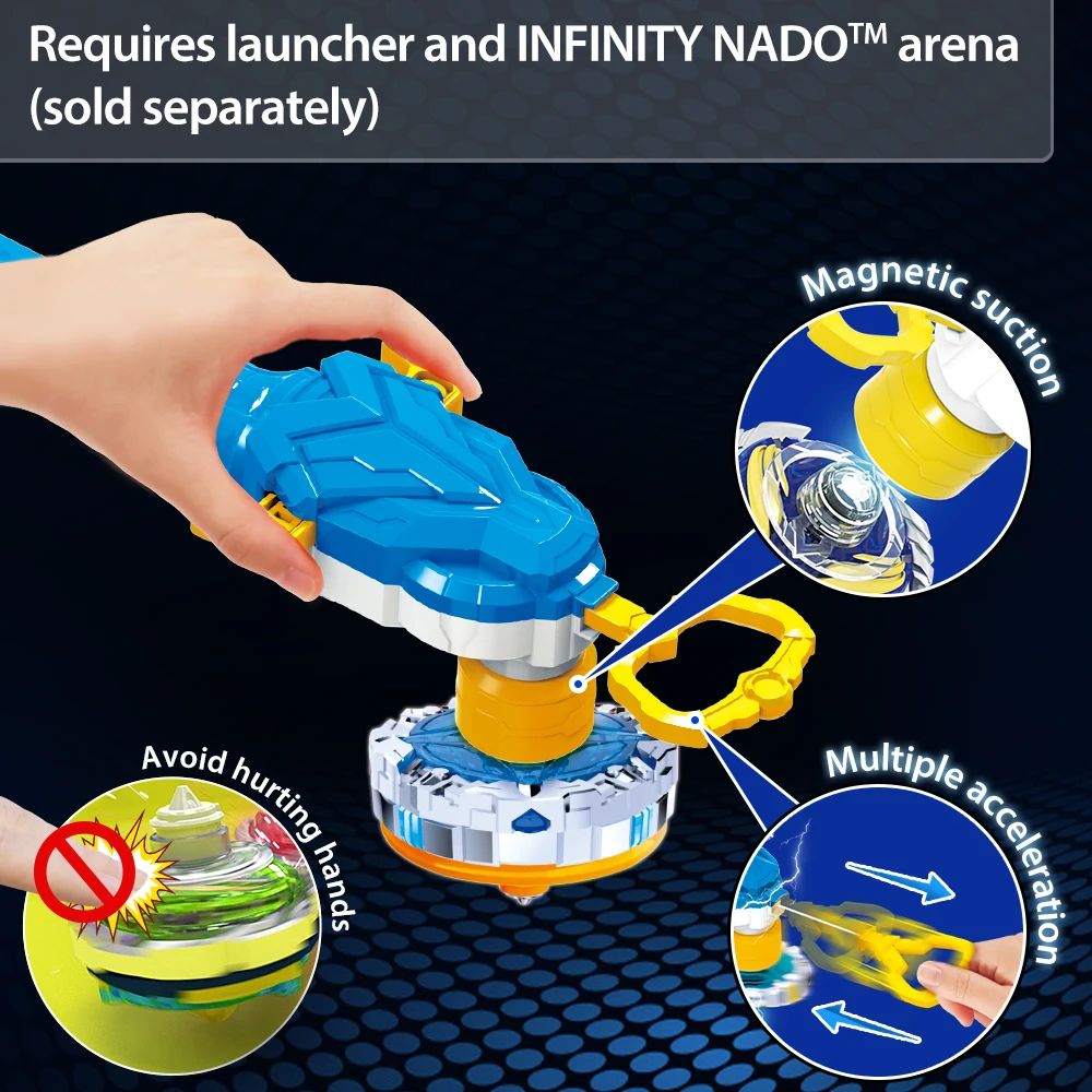 Infinity Nado 5 3-in-1 Stacking Nado Pack Cracking Sword toupie Gyroscope  Spinning Tops БейБлэйд