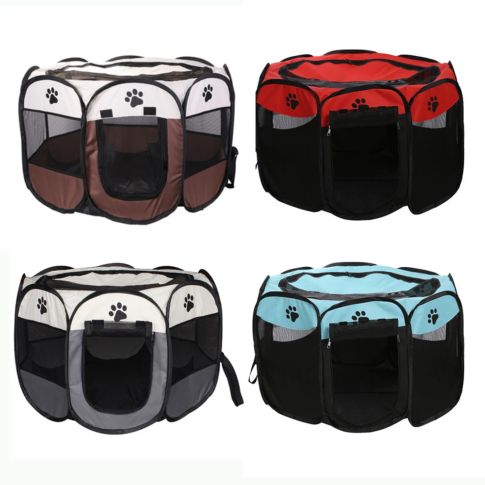 

Оксфордская ткань, восьмиугольный забор для кошек и планшетов, дышащая и удобная клетка для домашних питомцев, товары для домашних собак