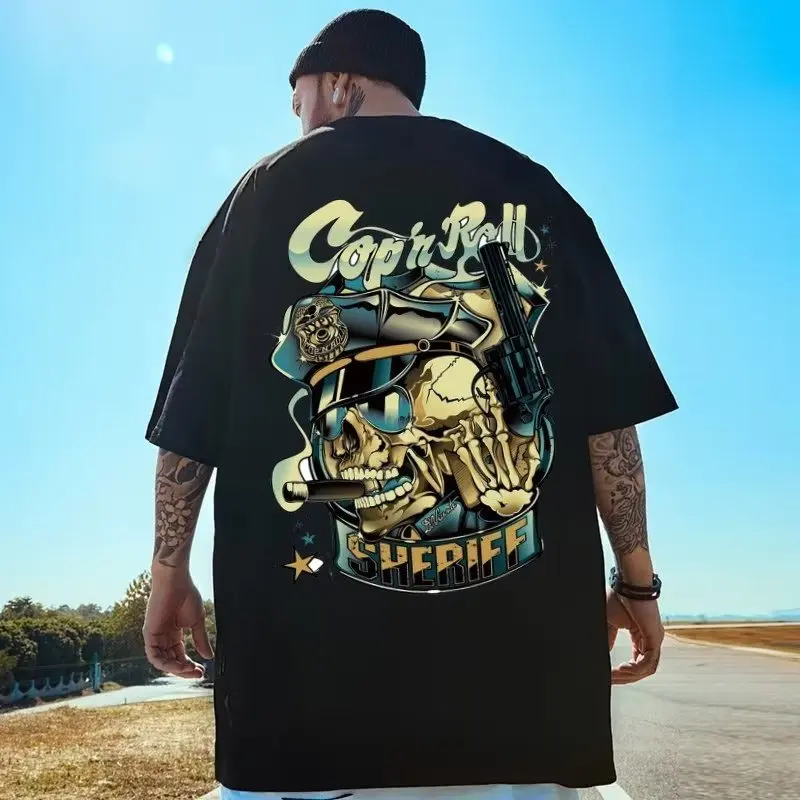 

Casual Graphic T Shirts Men Clothing Printing Essentials For Gym Fashion Vap Trend Y2k Tops Oversized Streetwear Street Style
